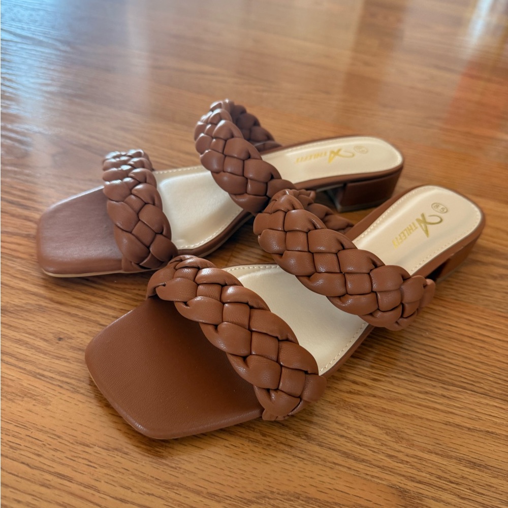 Element Brown Braided Sandals